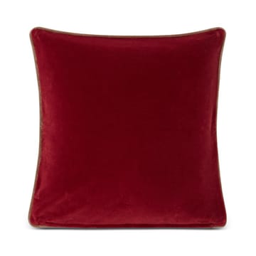 Capa de almofada algodão e veludo Merry Little Org 50x50 cm - vermelho-bege - Lexington