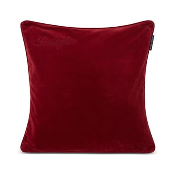 Capa de almofada algodão e veludo Organic 50x50 cm - Vermelho - Lexington