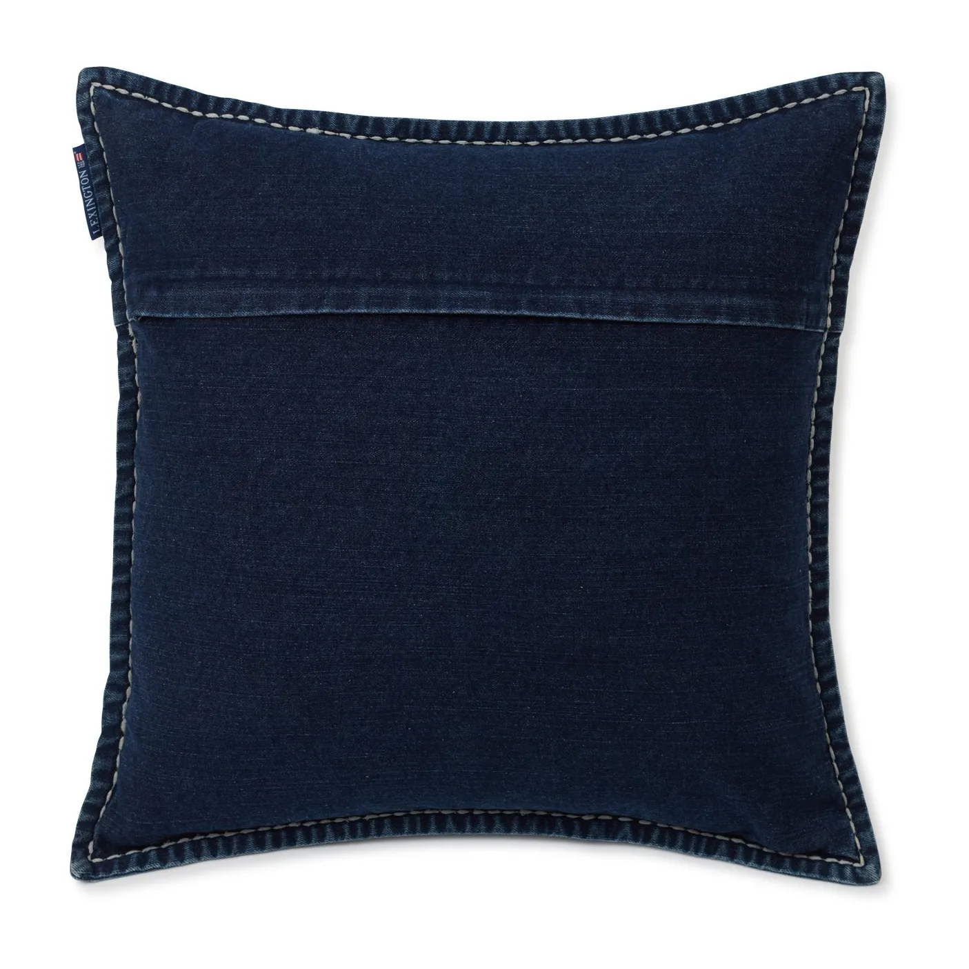 Capa de almofada algodão sarja Lazy Days Denim 50x50 cm, Denim blue Lexington