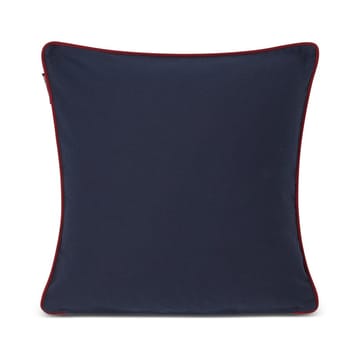 Capa de almofada de sarja de algodão Evening Skis Org 50x50 cm - Azul escuro-branco multi - Lexington