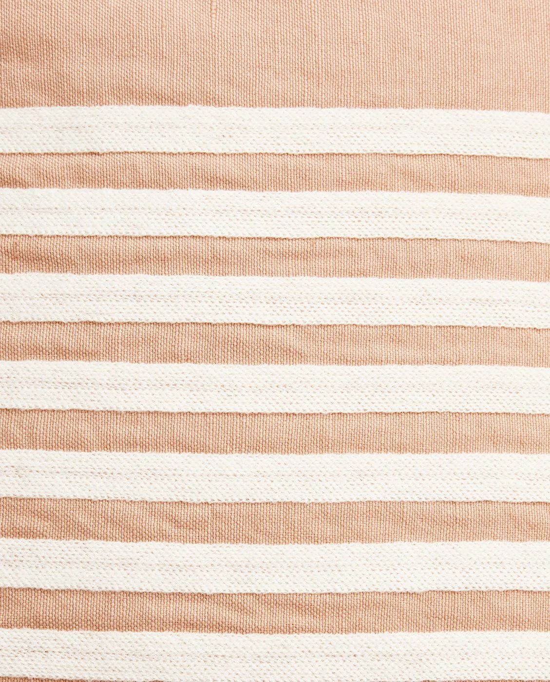 Capa de almofada Emboidery Striped Linen/Cotton 50x50 cm, Bege-branco Lexington