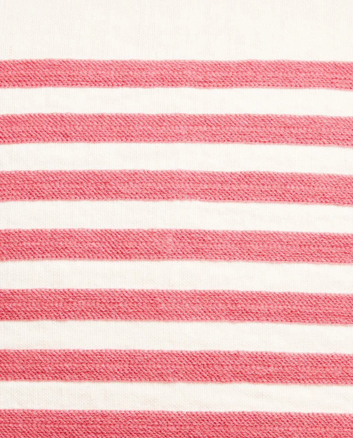 Capa de almofada Emboidery Striped Linen/Cotton 50x50 cm, Off White-vermelho Lexington