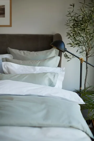 Capa de edredão Hotel Sateen Jacquard 150x210 cm - Sage green - Lexington
