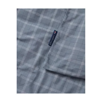 Capa de edredão Pinpoint Oxford axadrezada 150x210 cm - Dove - Lexington