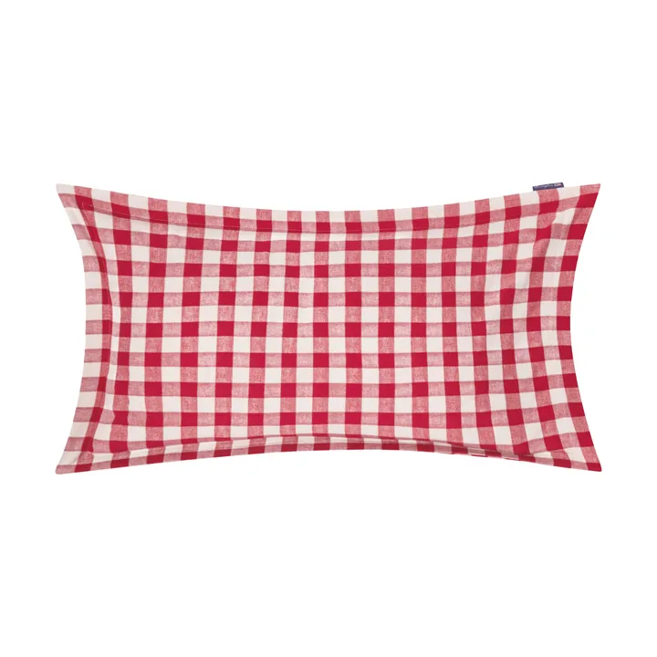 Checked Cotton Flannel fronha 50x90 cm - Red-light bege - Lexington