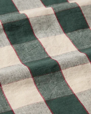 Checked linho/algodão pano de cozinha 50x70 cm - Green-light beige-red - Lexington