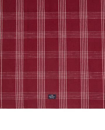 Checked linho/algodão pano de cozinha 50x70 cm - Vermelho-branco - Lexington