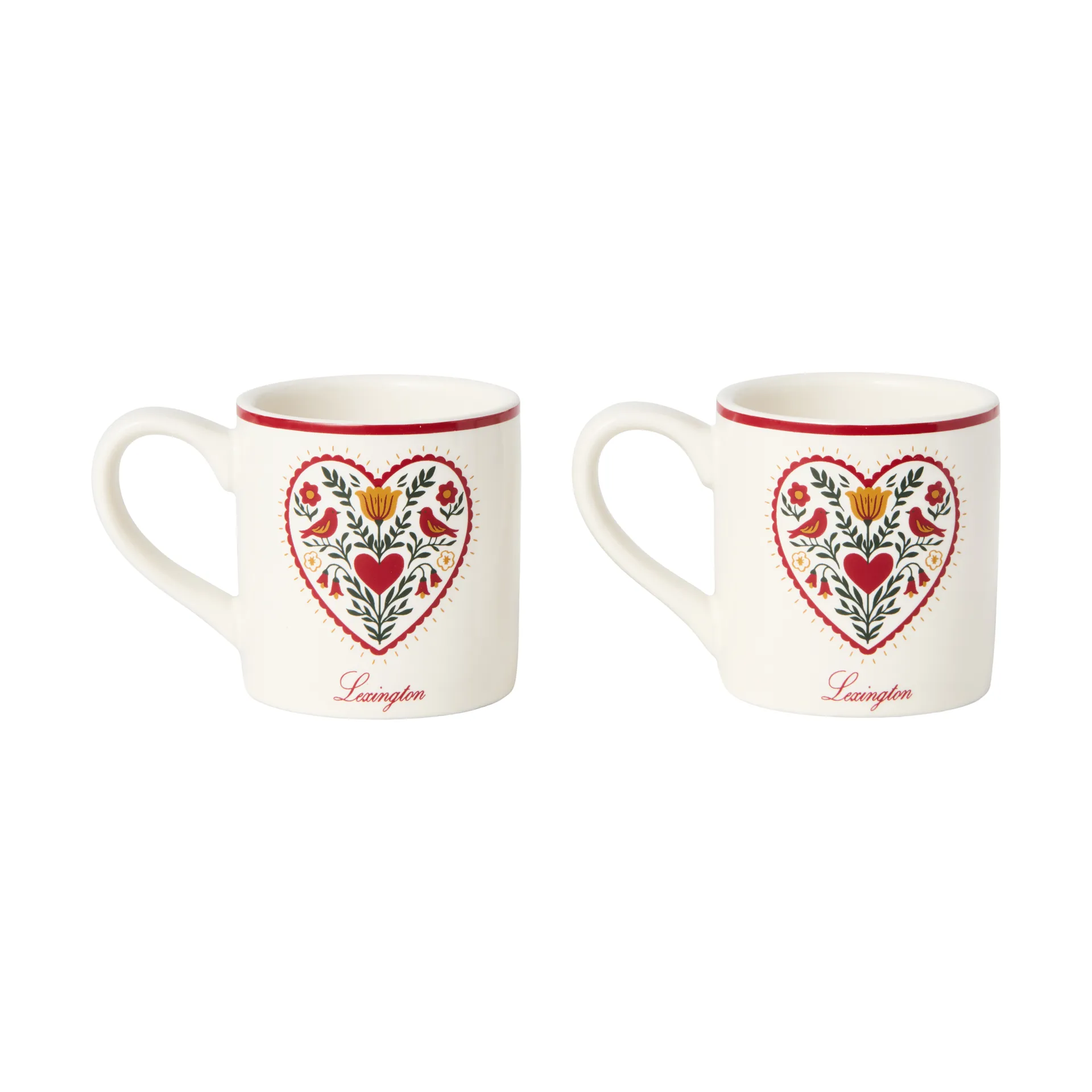 Christmas Tree caneca mini, Multicolor, 5,5x6 cm, pack de 2 Lexington