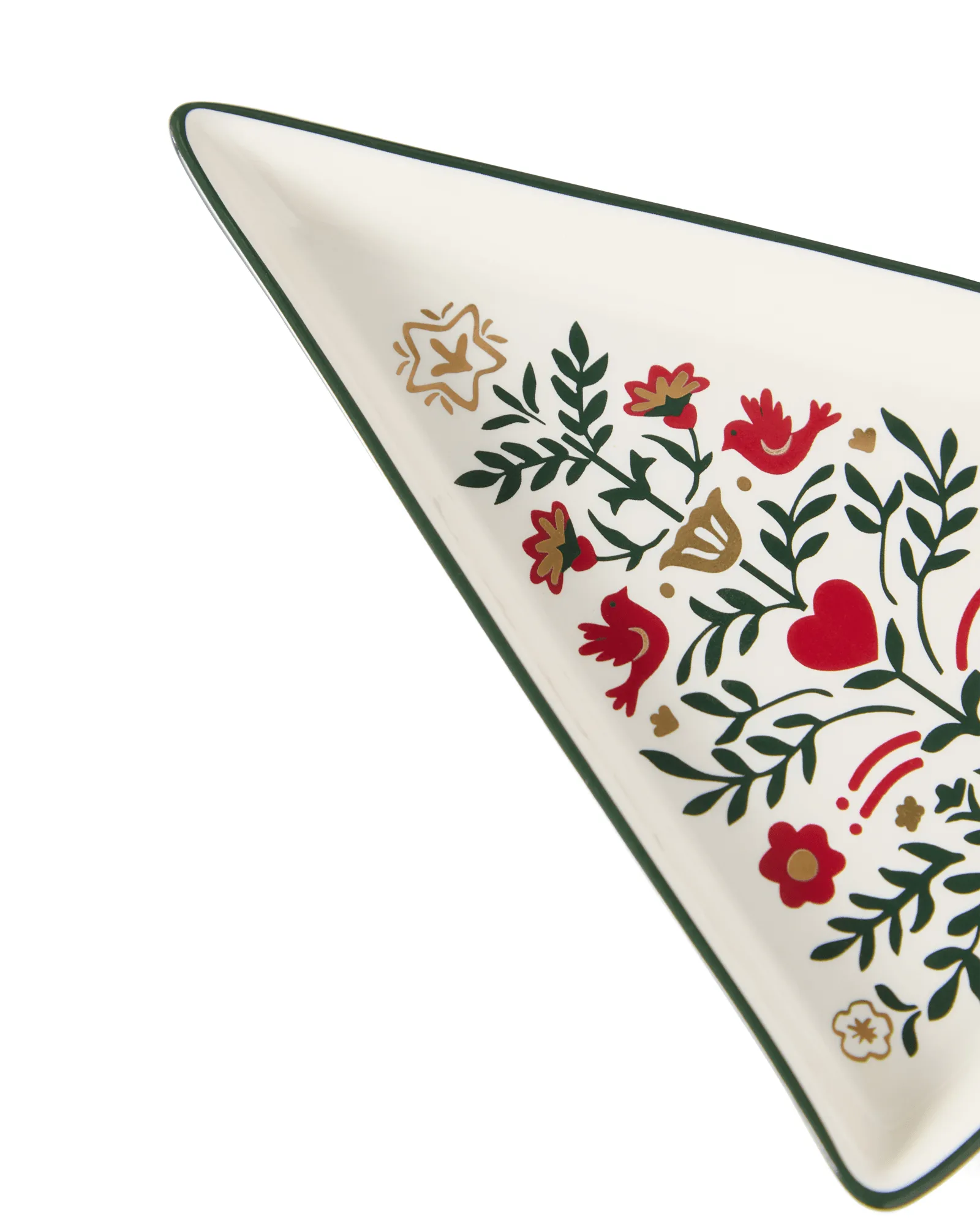 Christmas Tree prato de servir, Multicolor, 15,2x11x1,6 cm Lexington