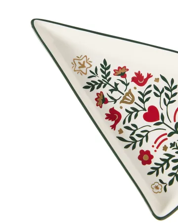 Christmas Tree prato de servir - Multicolor, 15,2x11x1,6 cm - Lexington