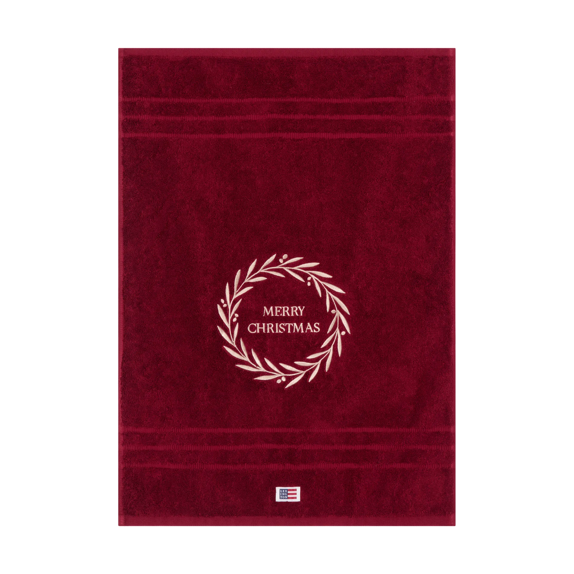 Christmas Wreath toalha, Wine, 50x70 cm Lexington