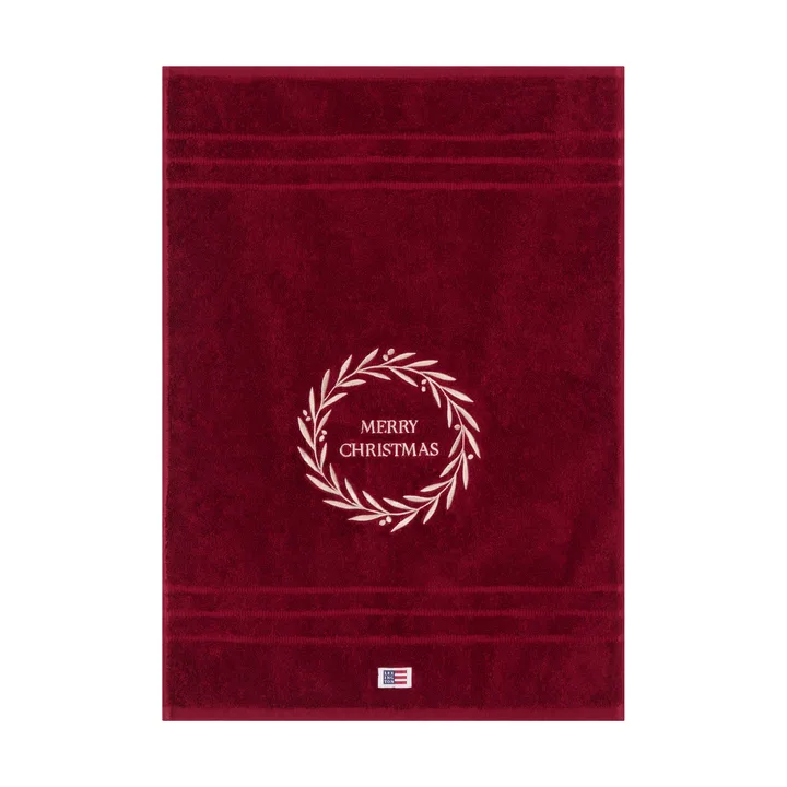 Christmas Wreath toalha - Wine, 50x70 cm - Lexington