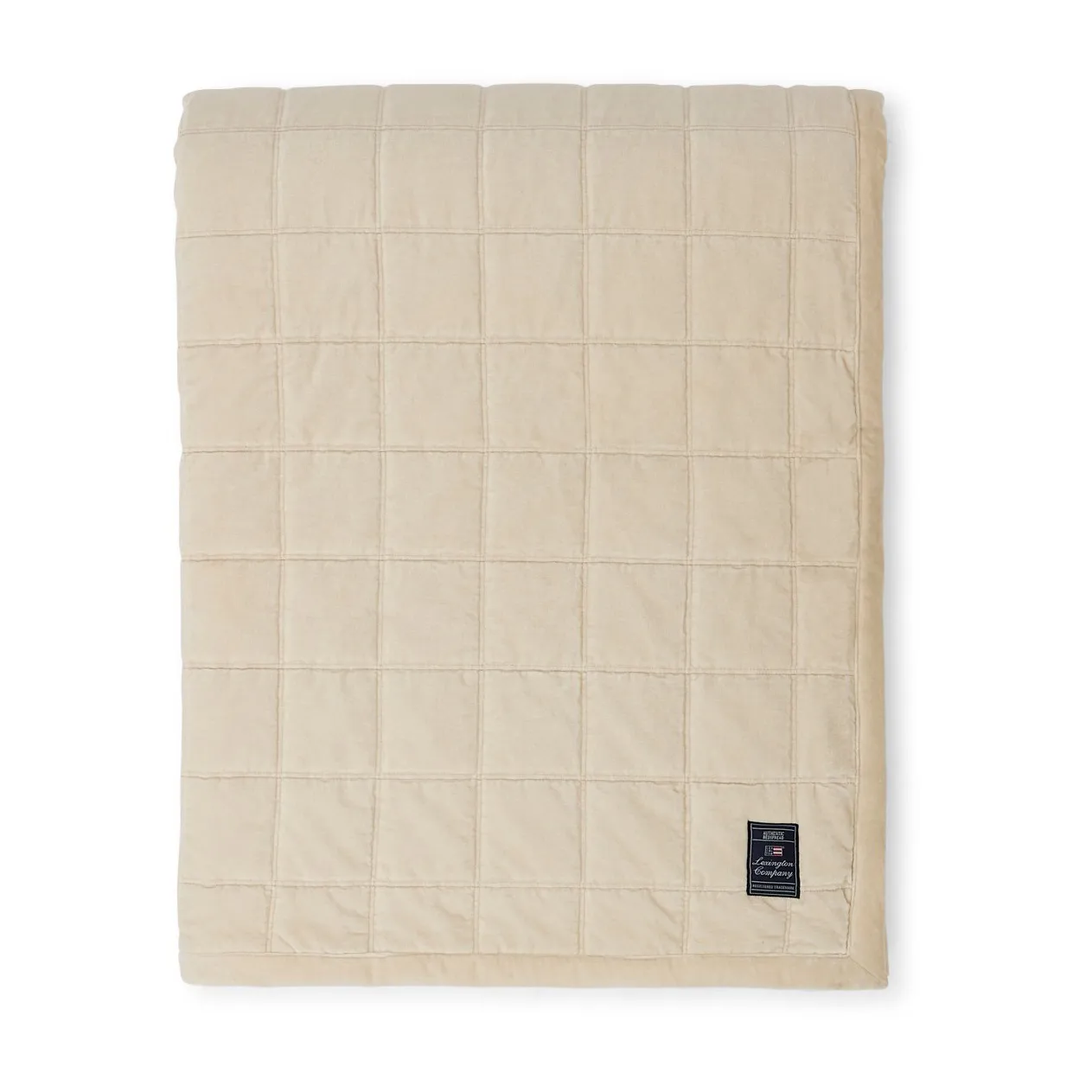 Colcha de algodão aveludado Cotton 160x240 cm, Light beige Lexington