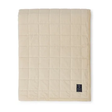 Colcha de algodão aveludado Cotton 160x240 cm - Light beige - Lexington