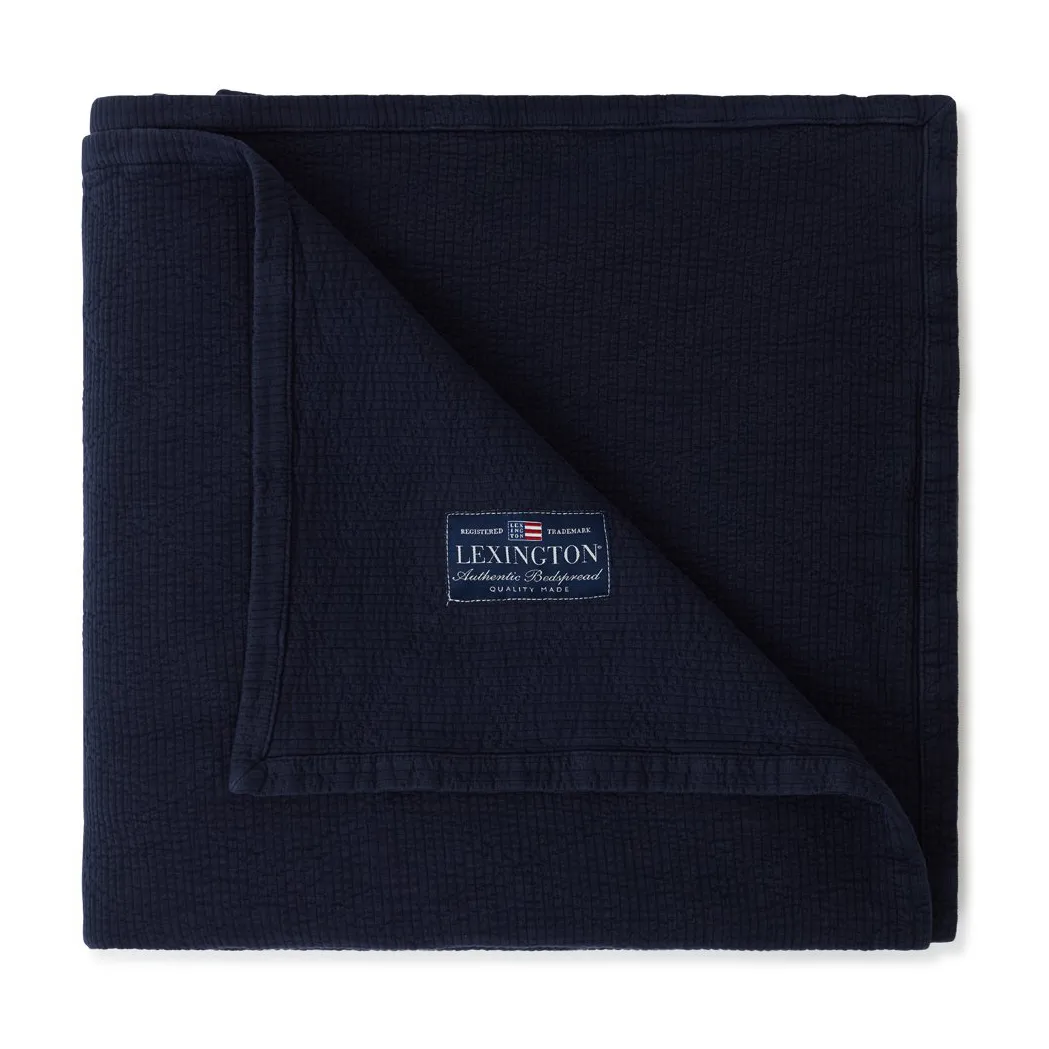 Colcha Icons Quilted 160x240 cm, Azul escuro Lexington