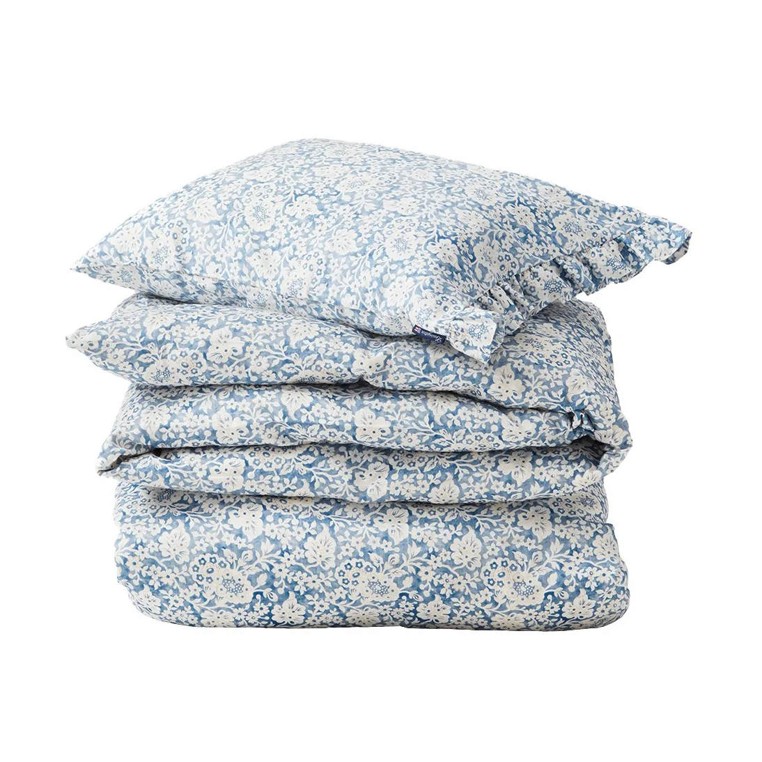 Conjunto de cama Blue Floral Printed Cotton Sateen, 50x60 cm, 150x210 cm Lexington
