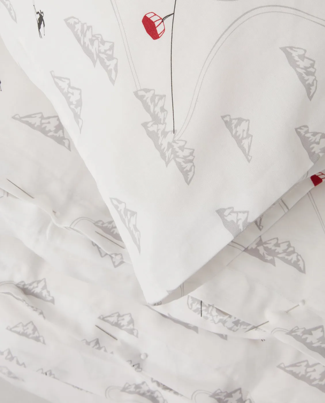 Conjunto de cama de algodão estampado Winter Printed, 50x60 cm, 150x210 cm Lexington