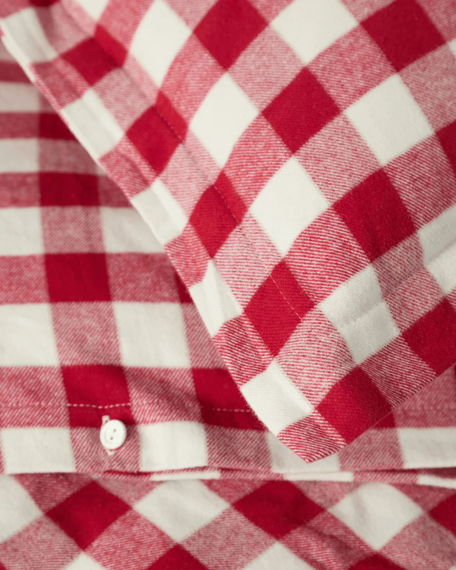 Conjunto de cama de flanela em algodão xadrez, Red-light bege, 2 unid. 50x60 cm/220x220 cm Lexington