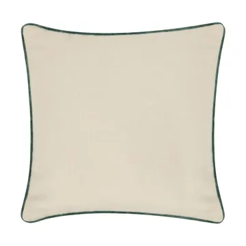 Flower Embroidered Wool Mix capa de almofada 50x50 cm - Bege-claro-verde - Lexington