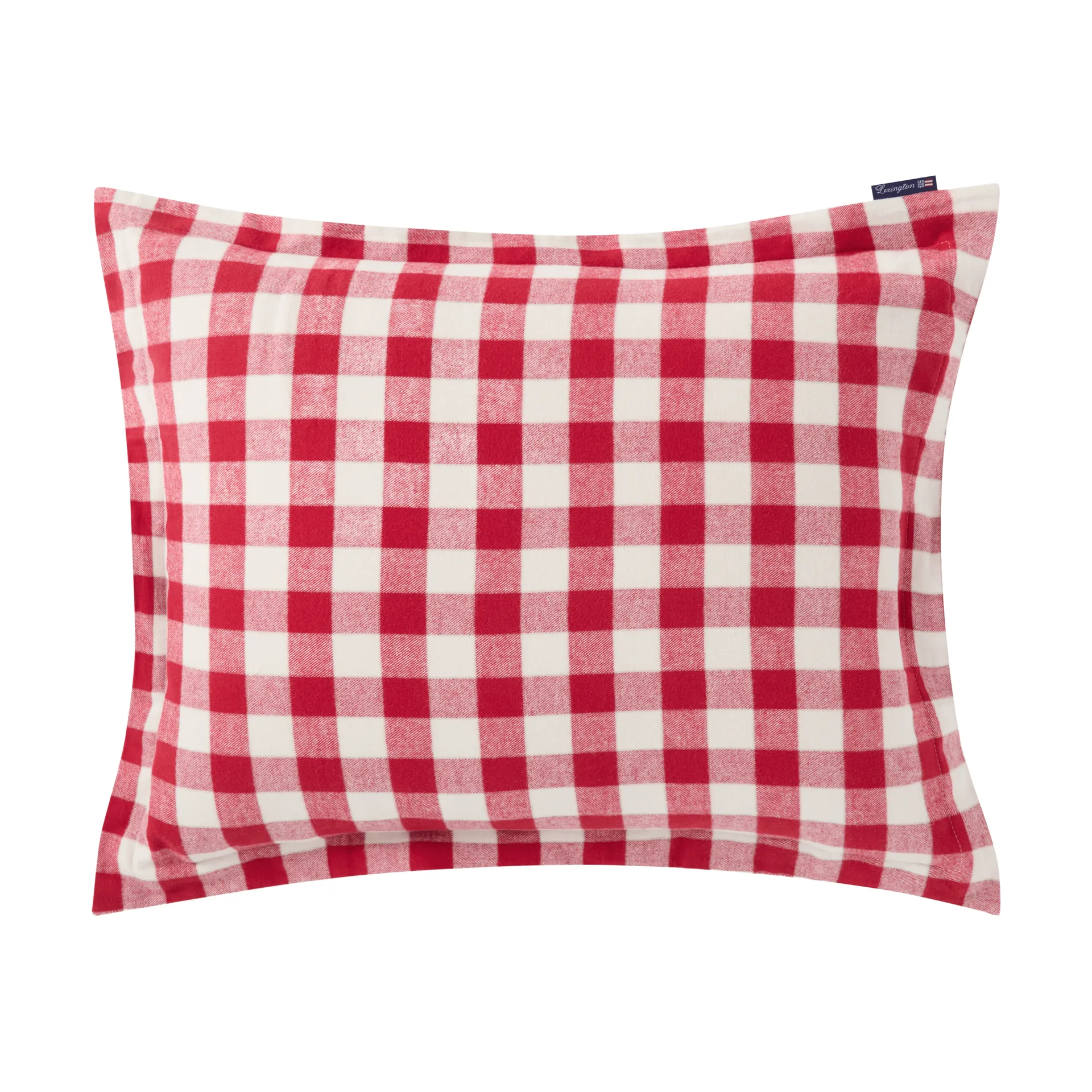 Fronha Checked Cotton Flanela 50x60 cm, Red-light bege Lexington