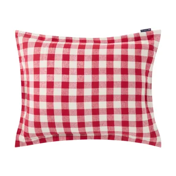 Fronha Checked Cotton Flanela 50x60 cm - Red-light bege - Lexington