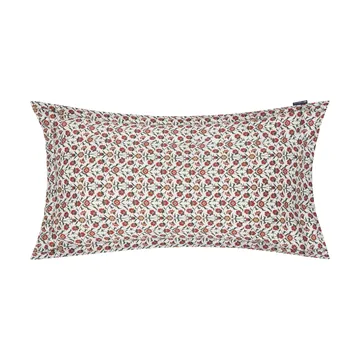 Fronha de cetim de algodão com estampado floral 50x90 cm - White-red-green-beige - Lexington