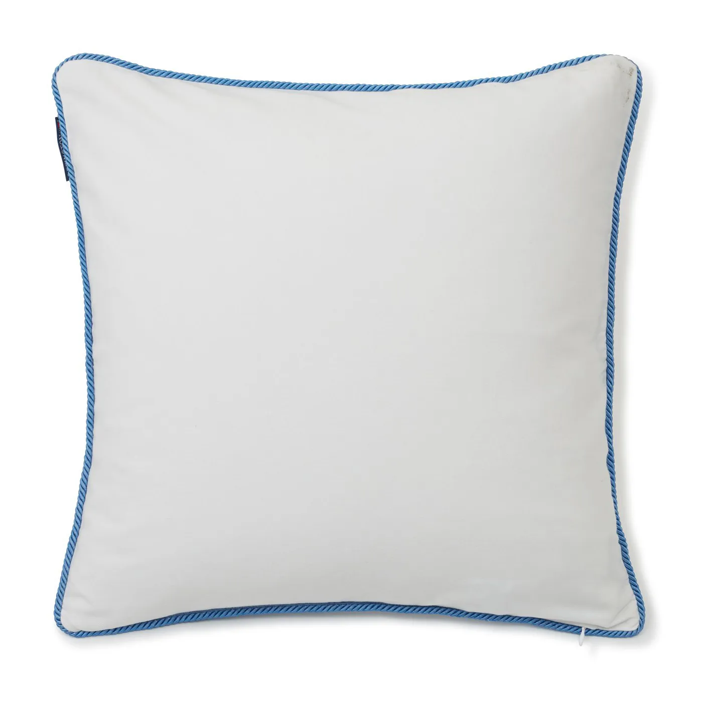 Fronha de sarja Logo 50x50 cm, Branco-azul Lexington