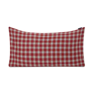 Fronha flanela Checked 50x90 cm - vermelho-cinzento-branco - Lexington