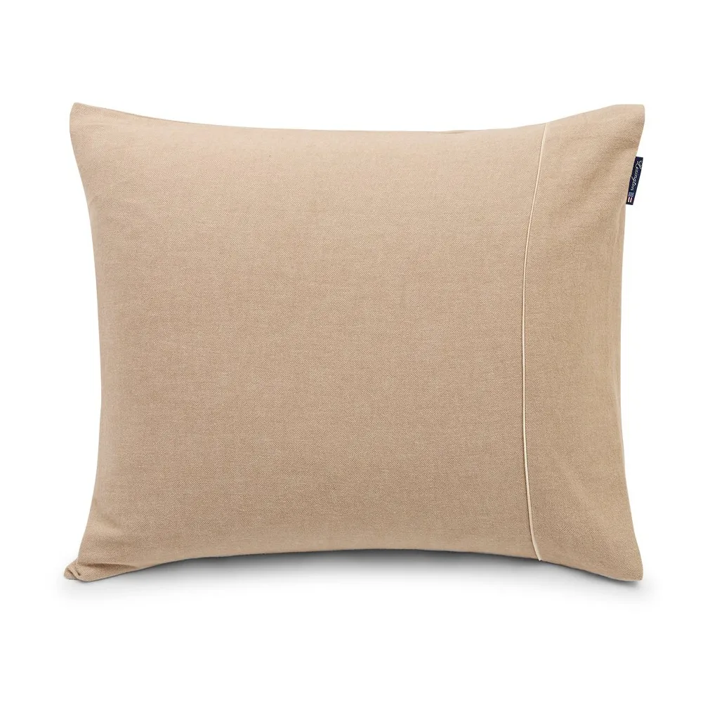 Fronha flanela Herringbone 50x60 cm , Bege-creme Lexington