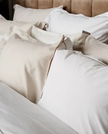 Fronha Hotel Sateen Jacquard 50x60 cm - Light beige - Lexington