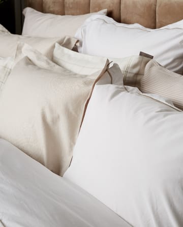 Fronha Hotel Sateen Jacquard 65x65 cm - Light beige - Lexington