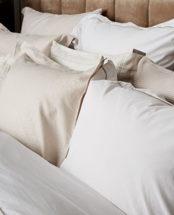 Fronha Hotel Sateen Jacquard 65x65 cm, Light beige Lexington