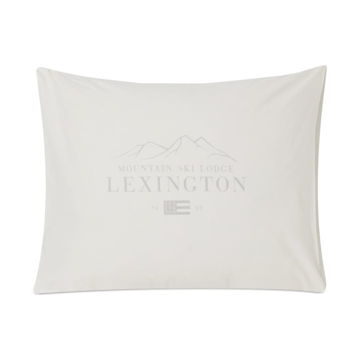 Fronha Lexington Printed Algodão Poplin 50x60 cm - branco-cinzento claro  - Lexington