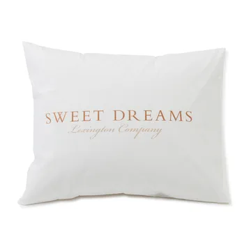 Fronha Printed Sweet Dreams Poplin 50x60 cm - Branco - Lexington