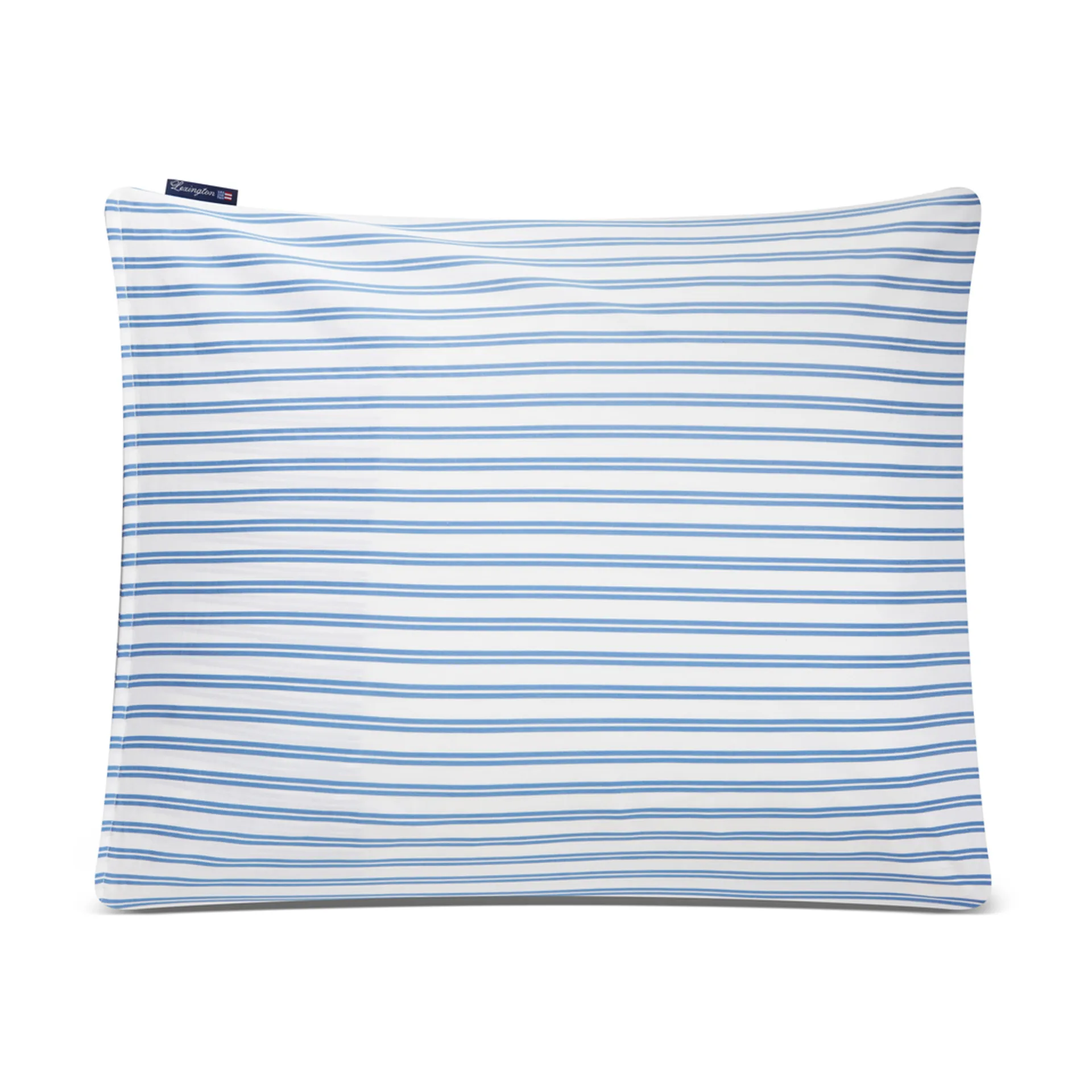 Fronha Striped Cotton Poplin 50x60 cm, Azul Lexington
