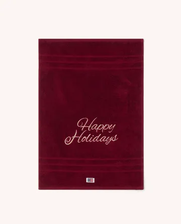Happy Holidays Toalha de mãos 50x70 cm - Vermelho - Lexington