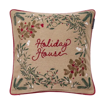 Holiday House mistura de lã capa de almofada 50x50 cm - Bege-multi - Lexington