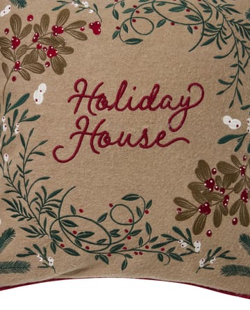 Holiday House mistura de lã capa de almofada 50x50 cm - Bege-multi - Lexington