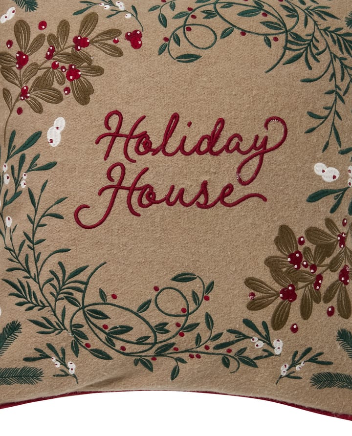 Holiday House mistura de lã capa de almofada 50x50 cm, Bege-multi Lexington