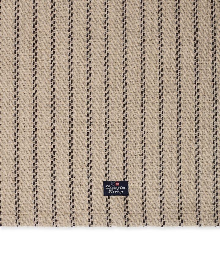 Individual de mesa de juta e algodão Striped 40x50 cm, Bege-cinza escuro Lexington