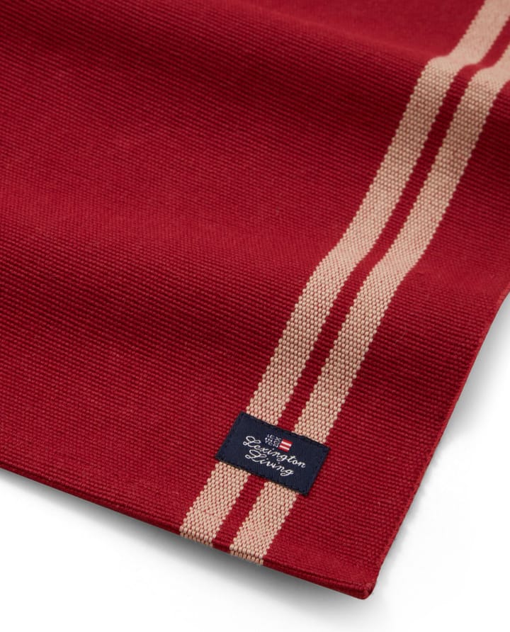 Individual Striped Org Algodão Rib 40x50 cm, vermelho-bege Lexington