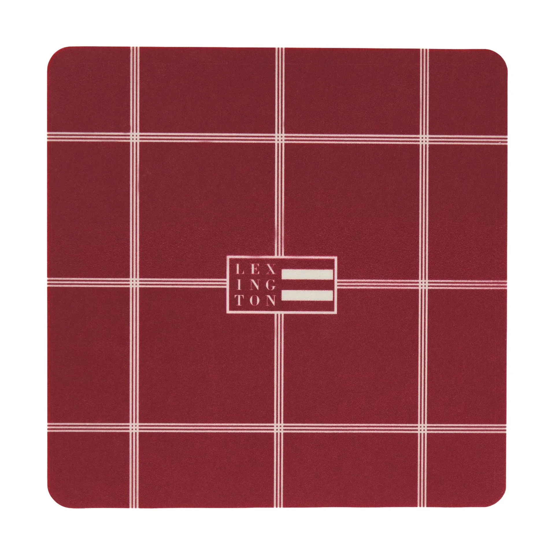 Lexington bases de copos laminadas, Vermelho-claro bege, 9x9 cm, conjunto de 4 Lexington
