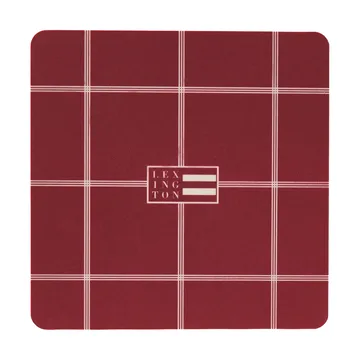Lexington bases de copos laminadas - Vermelho-claro bege, 9x9 cm, conjunto de 4 - Lexington