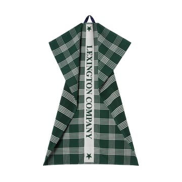 Lexington ekologisk toalha de cozinha em algodão 50x70 cm - Verde-branco - Lexington