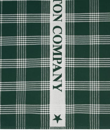 Lexington ekologisk toalha de cozinha em algodão 50x70 cm - Verde-branco - Lexington