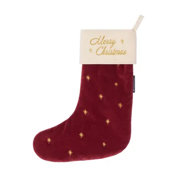 Lexington meia de Natal em veludo - Vermelho, 45 cm - Lexington