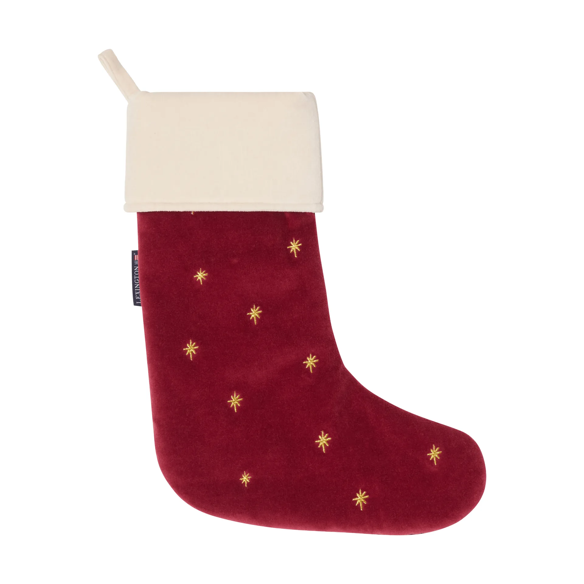 Lexington meia de Natal em veludo, Vermelho, 45 cm Lexington