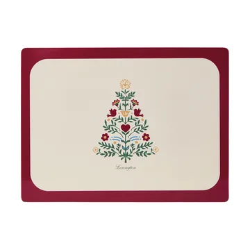 Lexington placemat laminado de dupla face - Bege vermelho-claro, 30x40 cm, pack de 2 - Lexington