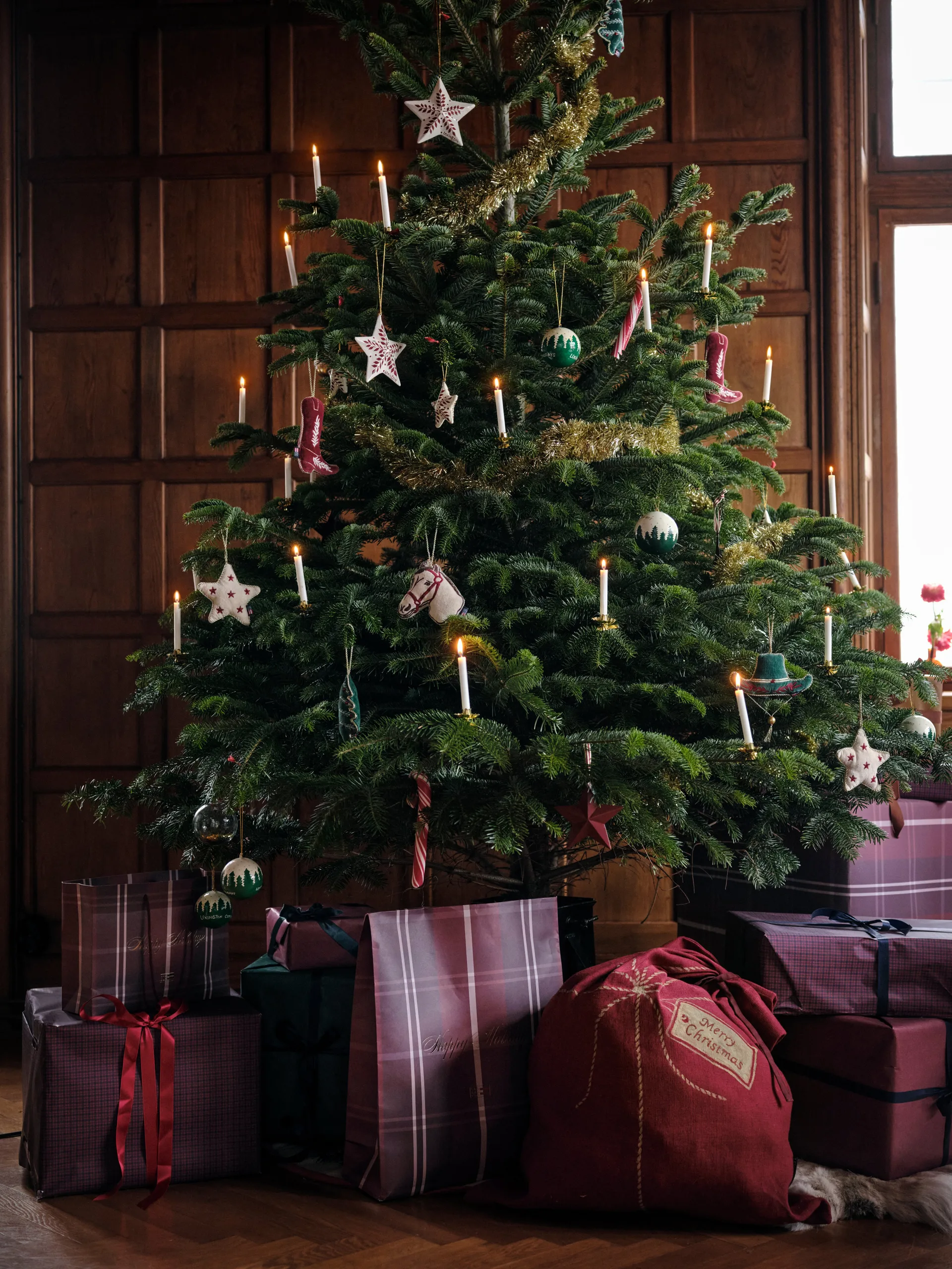 Lexington Saco de presentes de Natal  65x95 cm, Vermelho Lexington