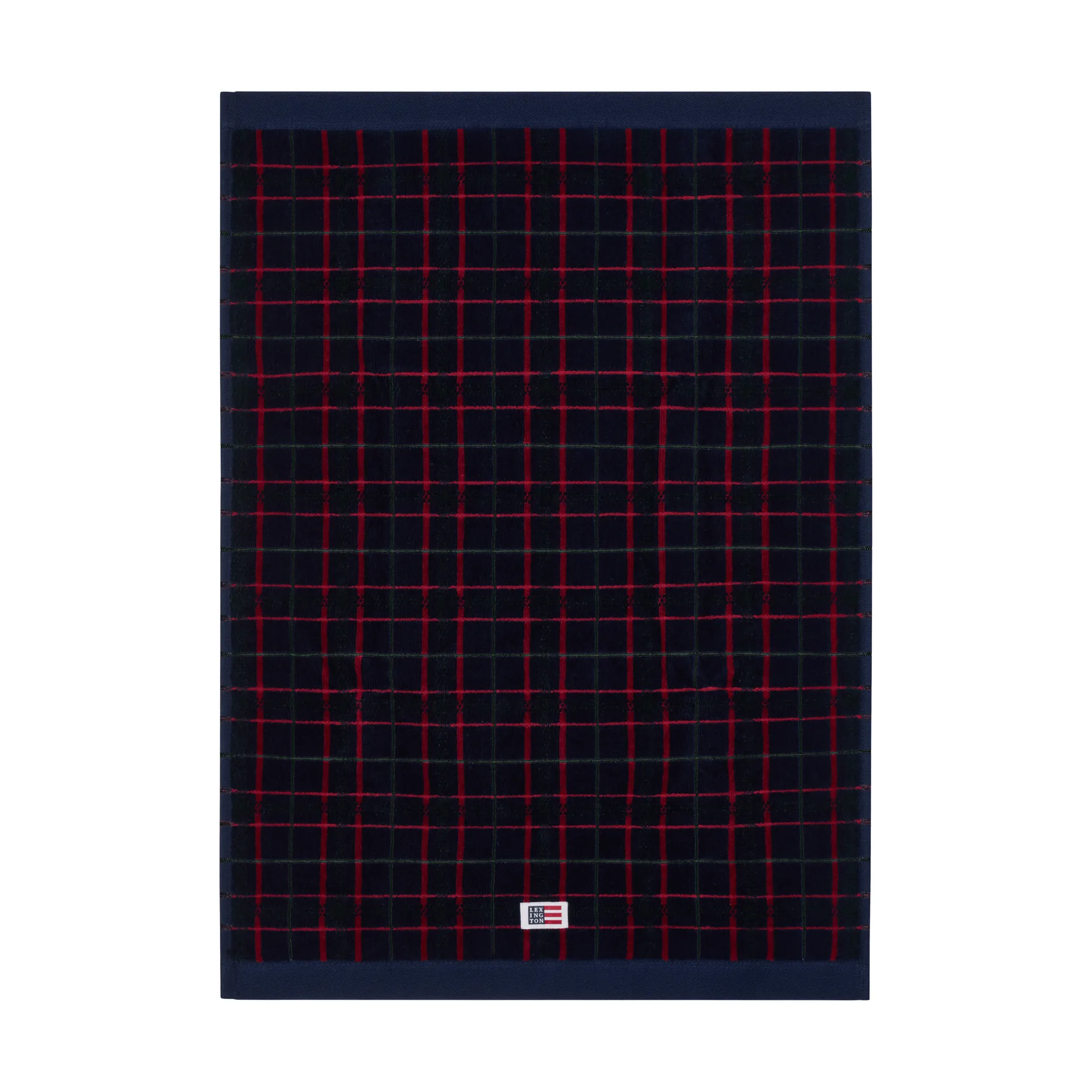 Lexington toalha aos quadrados 2‑pack, Navy-green, 50x70 cm Lexington